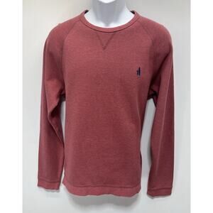Johnnie O Scholes Logo Pullover Crew Neck Sweatshirt Men's Size M Red